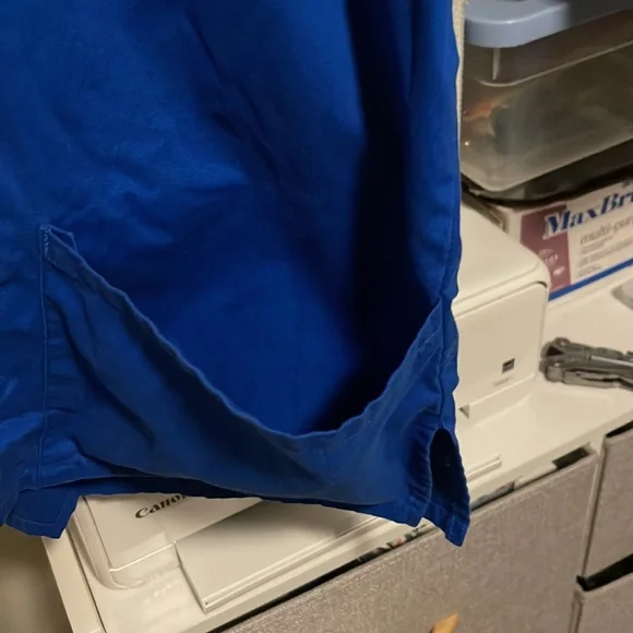 Dickies 2XL Royal Blue plus size scrub top. - Picture 4 of 5
